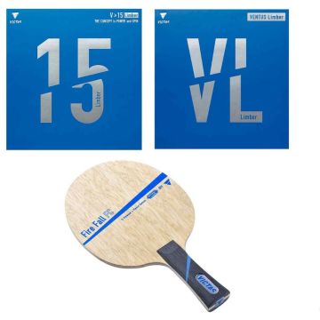 TT-Schläger Victas Fire Fall FC + V15 Extra und Ventus Limber.jpg
